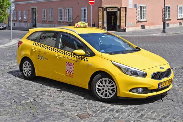 Budapest Ungern Juli 2019 Taxi Gatan — Stockfoto
