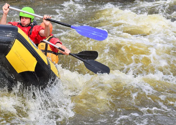 Prague Czech Republic May 2019 Rafting Prague Troja Canoeing Center Стоковое Изображение