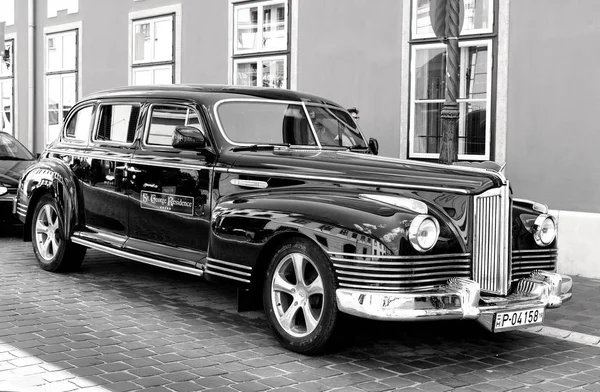 Budapest Hungary July 2019 Old Passenger Vintage Car City Street — Stock Photo, Image