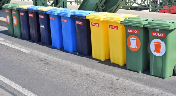 Budapeste Hungria Julho 2019 Site Para Triagem Coleta Lixo — Fotografia de Stock