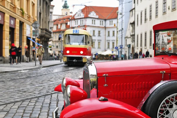 Praga República Checa Mayo 2019 Coche Época Para Viajes Turísticos — Foto de Stock