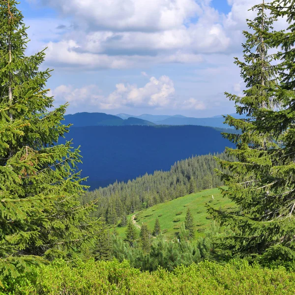 Beautiful Landscape Mountains Blue Sky — Stock Photo, Image