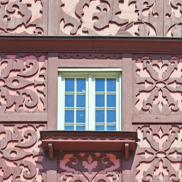 Janela Edifício Antigo Praga Velha 2019 — Fotografia de Stock