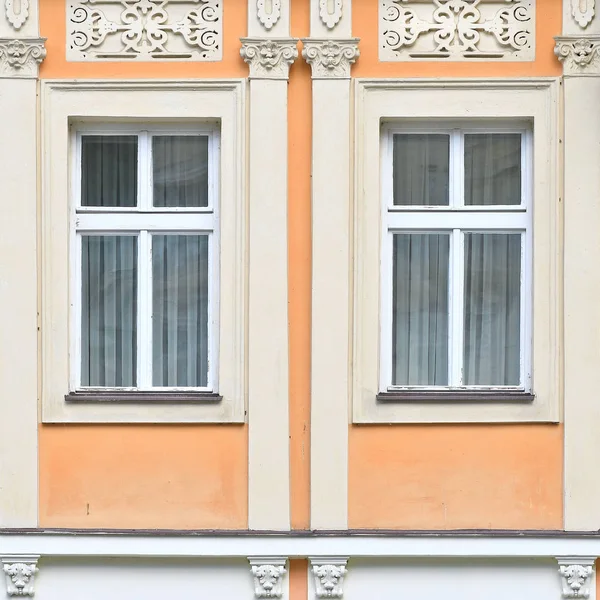 Janela Edifício Antigo Praga Velha 2019 — Fotografia de Stock