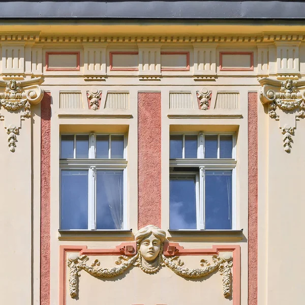 Fenster Eines Antiken Gebäudes Karlovy Vary 2019 — Stockfoto