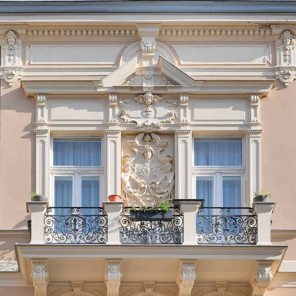 Ventana Edificio Antiguo Karlovy Vary 2019 — Foto de Stock