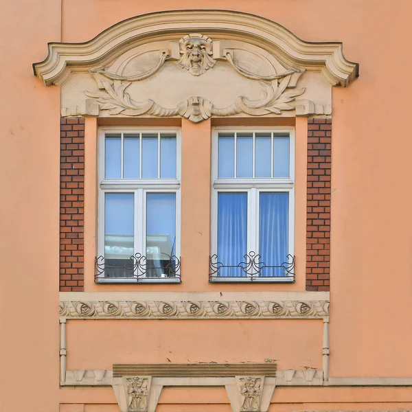 Janela Edifício Antigo Karlovy Vary 2019 — Fotografia de Stock