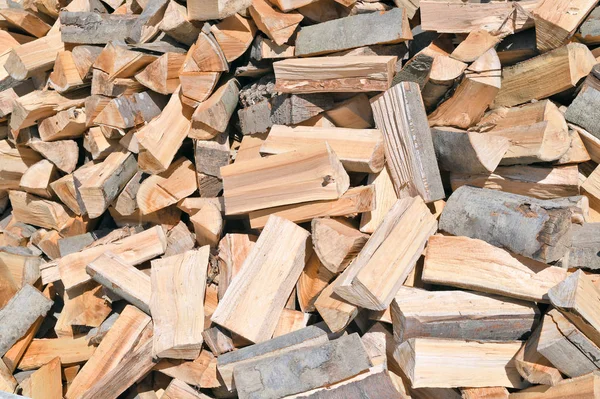 Pile Firewood Closeup — Fotografia de Stock