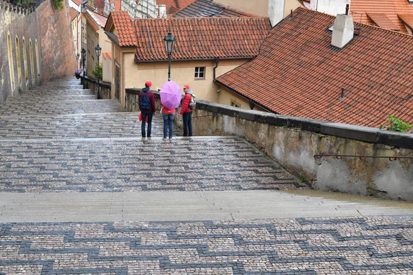 Prague República Checa Maio 2019 Nas Muralhas Castelo Praga — Fotografia de Stock
