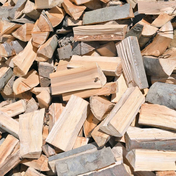 Pile Wood Logs Closeup —  Fotos de Stock