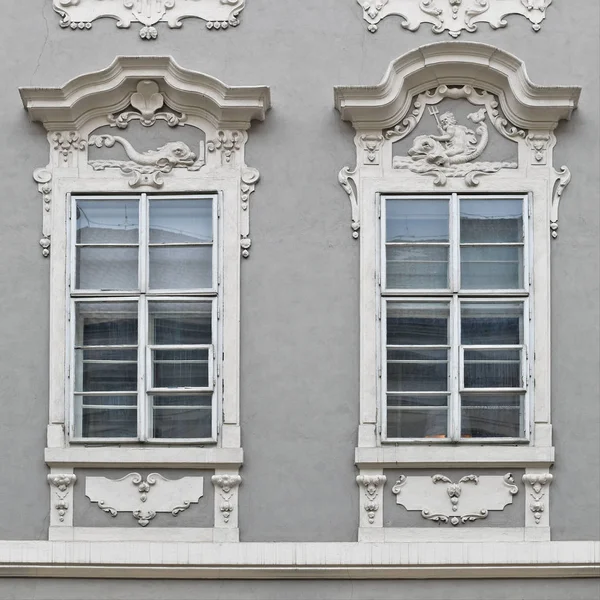 Fenster Eines Antiken Gebäudes Altes Prag 2019 — Stockfoto