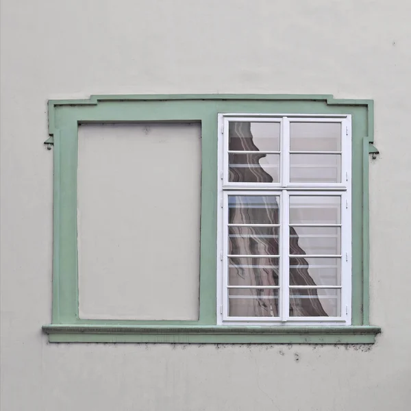 Window Ancient Building Prague Czech Republic — Zdjęcie stockowe