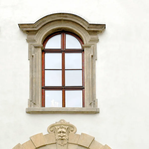 Window Ancient Building Prague Czech Republic — Zdjęcie stockowe