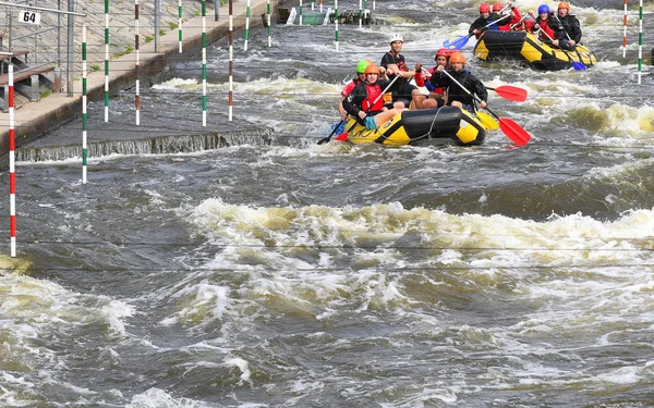 Prague Czech Republic May 2019 Rafting Prague Troja Canoeing Center — Φωτογραφία Αρχείου