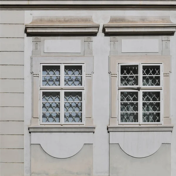 Ventana Edificio Antiguo Praga Vieja 2019 — Foto de Stock