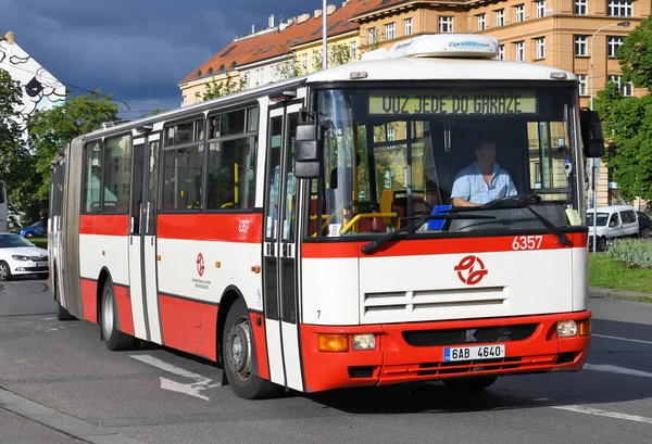 Прага Чехія Травня 2019 Міський Автобус Маршруті — стокове фото