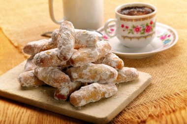 Mısır unu alfajores geleneksel İspanyol bisküvi