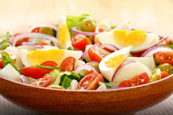 Ensalada Campera Ensalada Tradicional Española Con Verduras Frescas Huevos — Foto de Stock