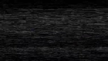 Ekran paraziti ve hasar, çizikler ve televizyon objeleri. TV ekranının arka planında görsel çizgiler ve gürültü var. Analog titreşimli ses dokusu ve kötü parazit.