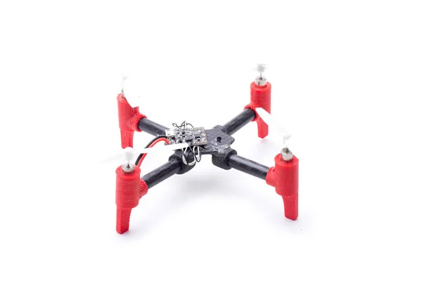 Diy Mini Drone Met Geborstelde Motoren Frame Gemaakt Met Printer — Stockfoto