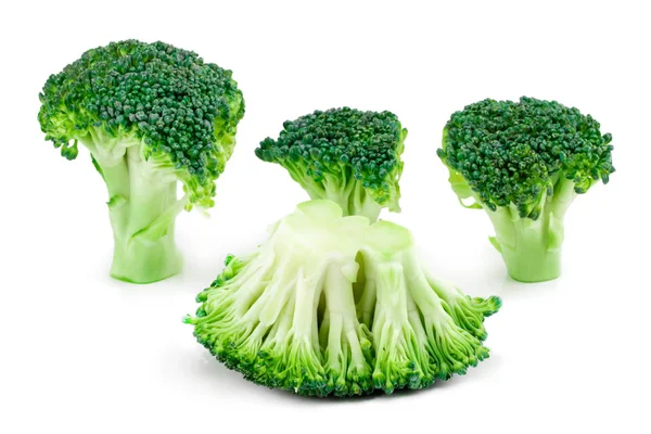 Sayuran Brokoli Diisolasi Pada Background Close Putih — Stok Foto