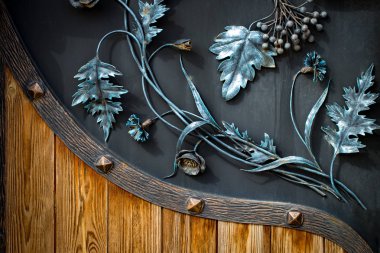 Sahte metal ürünlerinin parçası. yakın plan.