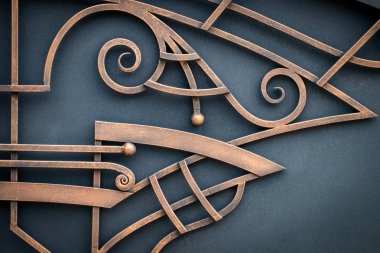 Sahte metal ürünlerinin parçası. yakın plan.