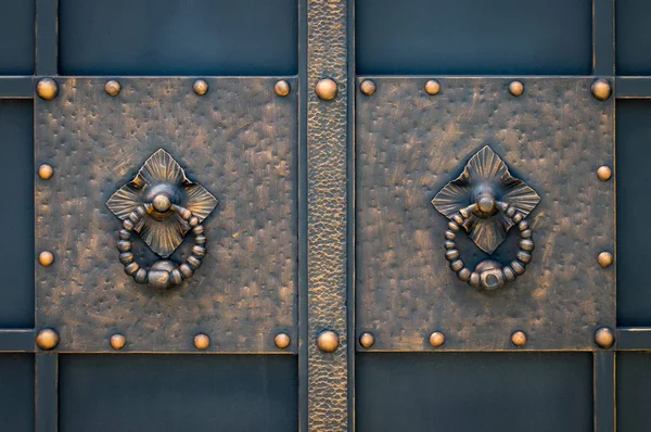 Красиві Декоративні Елементи Металу Ковані Ворота — стокове фото