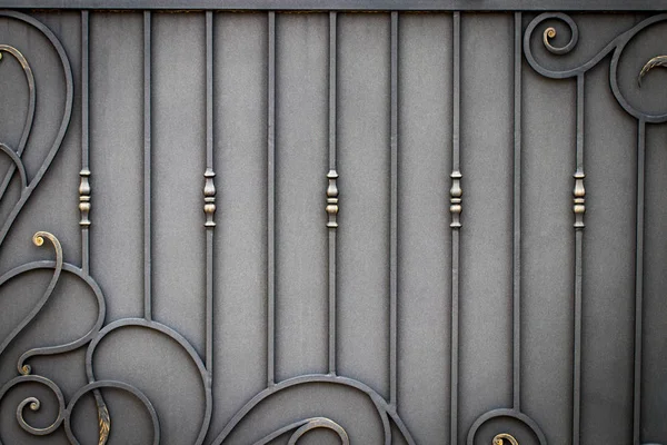 beautiful decorative metal elements forged wrought iron gates.