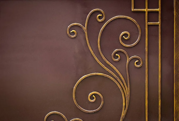 金属ゲート装飾の華やかな錬鉄製の要素 — ストック写真