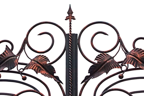 Elementos Ferro Forjado Ornamentado Decoração Portão Metal — Fotografia de Stock