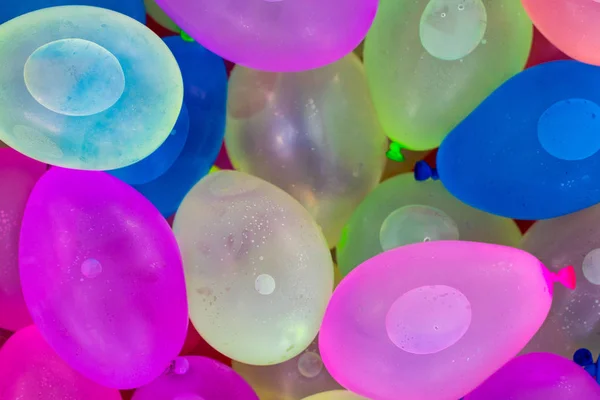 Çok Parlak Renkli Balonları Yakın Çekim — Stok fotoğraf