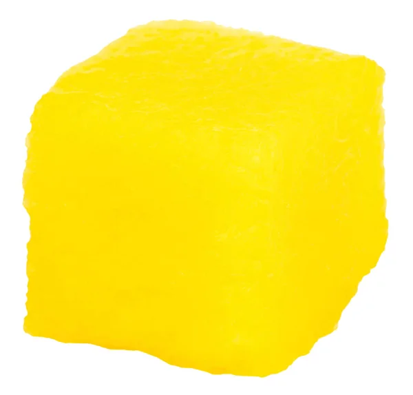 Mango Cube Slice Isolated White Background — Stock Photo, Image