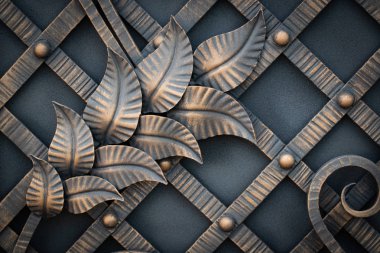 Demir kapılar, süs eşyası döşemeleri, sahte elementler..