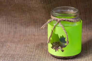 Sonbahar mumluk güzel natürmort sonbahar Şamdan ile. El yapımı mum.