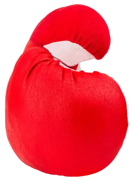 白い背景で隔離赤いボクシング用グローブ — ストック写真