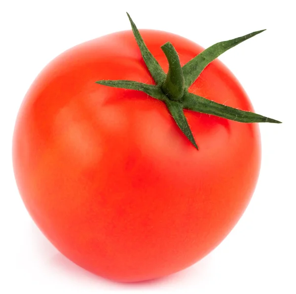 Tomate Isoliert Tomate Mit Schnittpfad Volle Schärfentiefe — Stockfoto