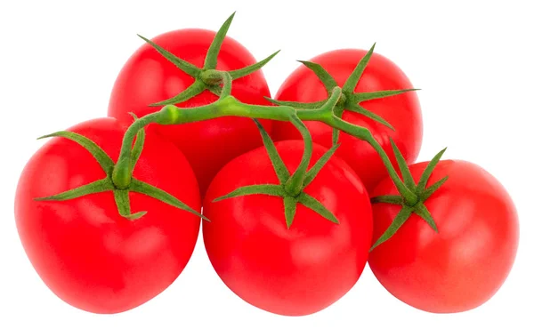 Tomat Tomatgren Tomater Isolerade Vitt Med Klippbana — Stockfoto