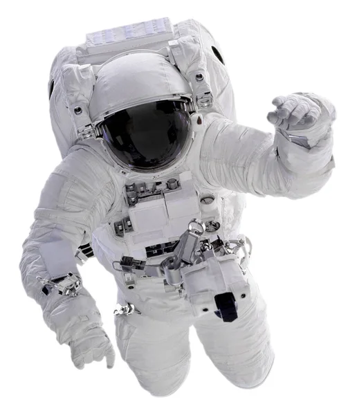 Astronautt Isolerad Vit Bakgrund Med Urklippsbana Delar Denna Bild Inredda — Stockfoto