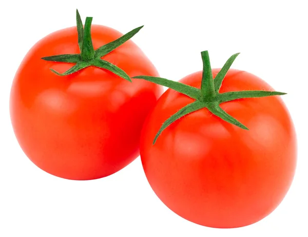 Tomate Isolée Tomate Avec Chemin Coupe Profondeur Champ Complète — Photo