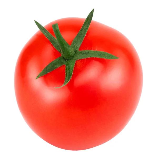 Tomate Isoliert Tomate Mit Schnittpfad Volle Schärfentiefe — Stockfoto