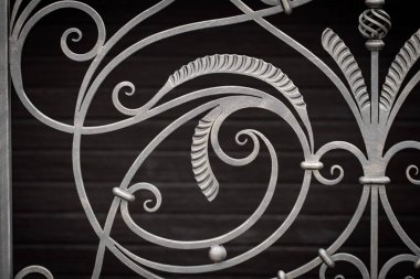 Sahte metal ürünlerinin parçası. yakın plan.