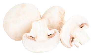  champignon izole üzerinde beyaz arka plan, kırpma yolu ile mantar.