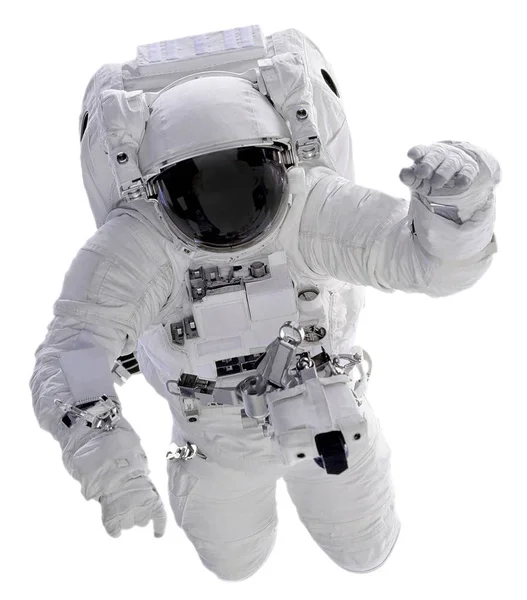 Astronauta Isolado Fundo Branco Com Clipping Path Elementos Desta Imagem — Fotografia de Stock