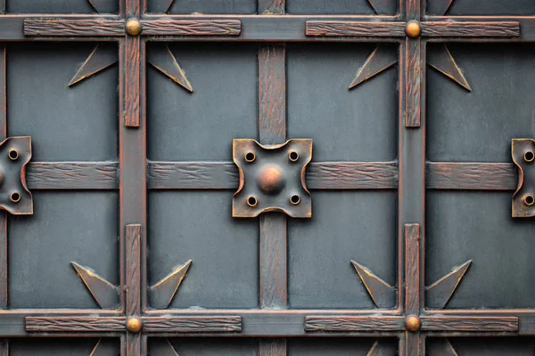 Красиві Декоративні Елементи Металу Ковані Ворота — стокове фото