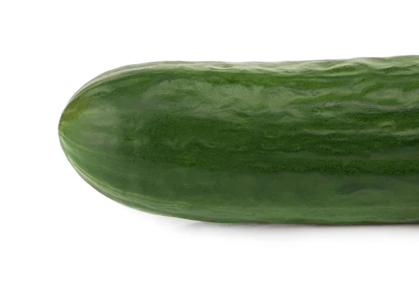 Verse komkommer, geïsoleerd op witte achtergrond, close-up — Stockfoto