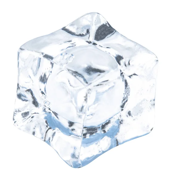 白い背景に隔離された氷の立方体。クリッピングパット — ストック写真