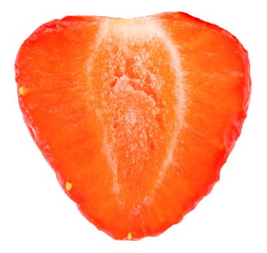 Çilek beyaz arka planda izole edilmiş. Kesme Yolu