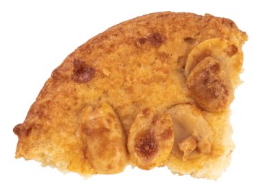 Kırık çikolata çip çerezleri beyaz arka planda izole 