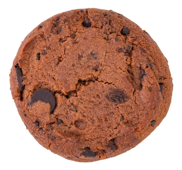 Шоколадное печенье изолированы на белом фоне — стоковое фото